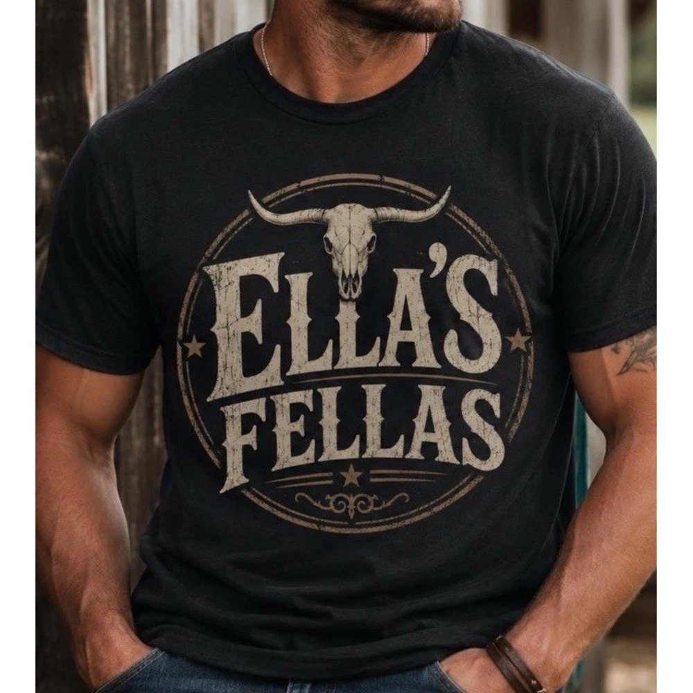 Ella Fella Ella Langley T-shirt Adult Unisex Black Large